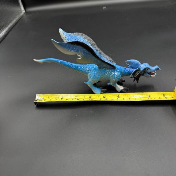 Ice Blue Dragon Toy Figure Blue and Black SDE Shantou - Picture 9 of 13